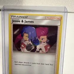 Pokemon Card Jessie and James 58/68 Hidden Fates Holo NM - Image 3