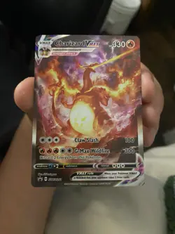 Charizard VMAX Pokemon Card - Claw Slash & G-Max Wildfire Moves - Image 1