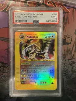 PSA 9 MINT Crystal Kabutops REVERSE HOLO 2003 Pokemon Tcg Skyridge 150 Card WOTC - Image 1