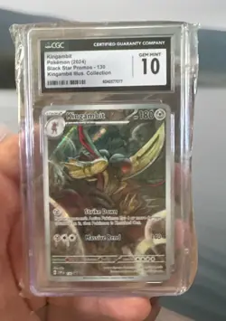 CGC 10 Kingambit 130 Full Art Black Star Promo Illus. Collection Pokemon Card - Image 1
