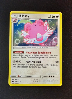 Blissey - 153/214 - Pokemon TCG Lost Thunder Sun & Moon Cosmos Holo Rare Card NM - Image 1
