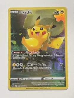 Pikachu GG30/GG70 Crown Zenith: Galarian Gallery Holo Card NM - Image 1