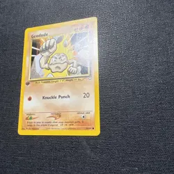 NM (1st edition) Pokemon GEODUDE Card NEO REVELATION Set 44/64 First Ed COMMON - Image 4