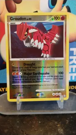 GROUDON LV. 45 Legends Awakened POKEMON Reverse Holo 2008 Trading Card 29/146 - Image 1