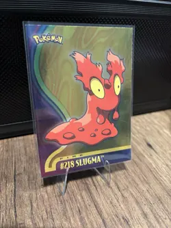 Pokemon Slugma #218 Trading Card Holo Topps Trading Card - Image 1