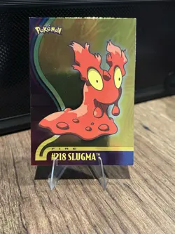 Pokemon Slugma #218 Trading Card Holo Topps Trading Card - Image 2