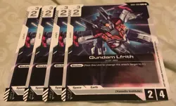 Gundam Card Game Gundam Lfrith GD01-086 C Playset Of 4 Newtype Rising - Image 1