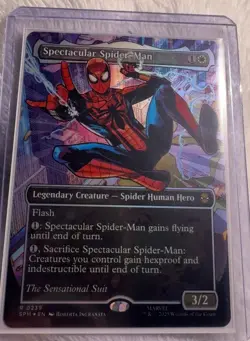 Spectacular Spider-Man (0239) (Borderless) (Textured Foil) Marvel's Spider-Man - Image 1