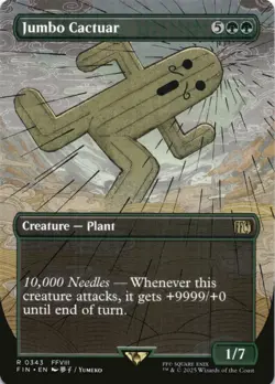MTG Jumbo Cactuar (Borderless) Normal NM FINAL FANTASY Magic 343 - Image 1
