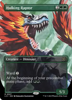 Hulking Raptor Borderless The Lost Caverns of Ixalan NM MTG - Image 1