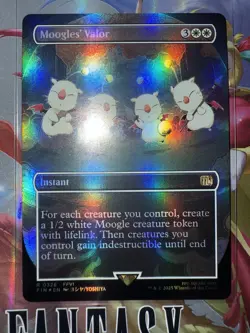 Moogles' Valor (Borderless) R 0326 Mtg Final Fantasy *FOIL* - Image 1