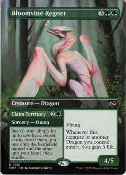 Bloomvine Regent (Borderless) R Tarkir: Dragonstorm 381 NM Normal MTG - Image 1