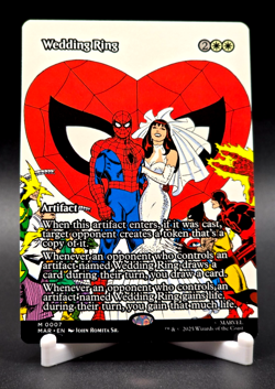 Wedding Ring Magic The Gathering Spider-Man Mythic Rare Borderless Artifact 0007 - Image 1