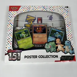 Pokemon TCG Scarlet & Violet 3.5 151 Poster Collection Box Factory Sealed 3 Pack - Image 1