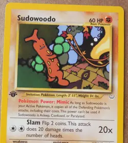 Sudowoodo 26/64 1st Edition Rare Non-Holo Neo Revelation Set Pokemon NM/LP - Image 2