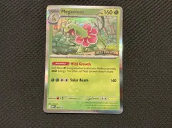 Pokemon TCG - Meganium MEP 001 Prerelease Promo Mega Evolution - Image 1