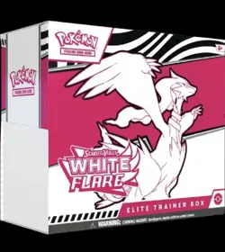 🔥 Pokemon White Flare ETB PLUS 9 Booster Packs Black Bolt Factory Sealed!! 🔥 - Image 1