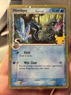 Pokemon Mimikyu Delta Species MINT Black Star Promo Holo SWSH136 Celebrations - Image 1