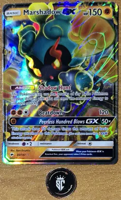 Marshadow GX - Ultra Rare - Pokemon Sun & Moon Burning Shadows 80/147 - Image 1