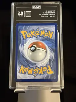 Pokemon Rayquaza EX XY Roaring Skies Full Art #104 TAG 8.5 NM MT+ - Image 2
