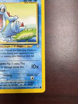 Pokemon - Totodile 81/111 Common 1st Edition Neo Genesis LP+ - Image 5