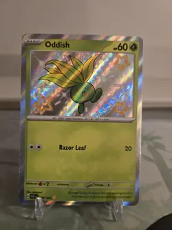 Pokemon Scarlet & Violet Paldean Fates Oddish Baby Shiny - NM #92/91 8761 - Image 1
