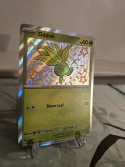 Pokemon Scarlet & Violet Paldean Fates Oddish Baby Shiny - NM #92/91 8761 - Image 2