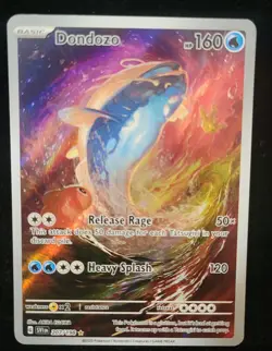POKEMON SCARLET & VIOLET BASE SET DONDOZO ILLUSTRATION RARE 207/198 TCG HOLO - Image 1