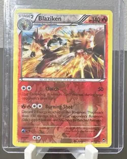 Pokemon TCG Blaziken 14/111 Reverse Holo Rare X&Y Furious Fists English 2015 - Image 1