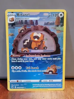 2023 Pokemon Sword & Shield Crown Zenith Bibarel Galarian Gallery #GG25/GG70 - Image 1