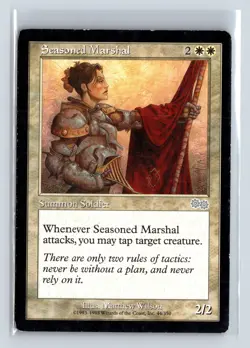 SEASONED MARSHAL - MTG Magic the Gathering Card - Urza's Saga - Uncommon - Image 1