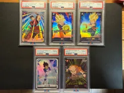 Dragon Ball Super Fusion World TCG PSA 10 Parallel 5-Card Set 2024 - Image 1