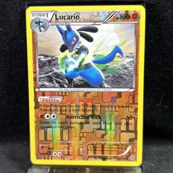 Lucario Reverse Holo Rare Card 78/135 Plasma Storm Pokemon TCG - Image 1