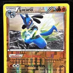 Lucario Reverse Holo Rare Card 78/135 Plasma Storm Pokemon TCG - Image 3