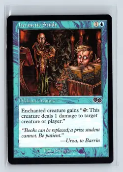 HERMETIC STUDY - MTG Magic the Gathering Card - Urza's Saga - Common - Image 1