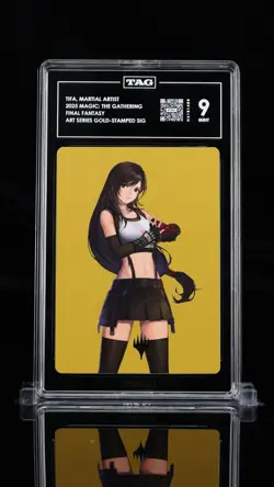TAG 9 - Tifa Lockhart 52/53 Gold-Stamped Signature Final Fantasy Art Series MTG - Image 1