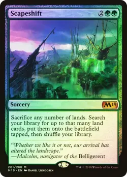 MTG Scapeshift *Foil M19 Core Set 2019 Mythic Modern NM B#100 - Image 1