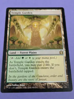 MTG Magic: Return to Ravnica: Temple Garden #248/274 Rare - LP - Image 1