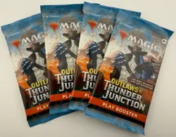 Magic Outlaws of Thunder Junction Play Booster Pack - Lot of 4 [OTJ] MTG - Image 1