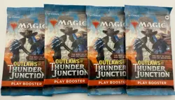 Magic Outlaws of Thunder Junction Play Booster Pack - Lot of 4 [OTJ] MTG - Image 2
