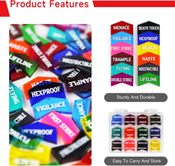 60 Pieces MTG Keyword Counters -Set of Color Coded MTG Tokens & Box Set Compatib - Image 3