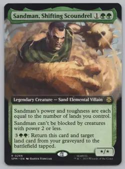 MTG - Sandman, Shifting Scoundrel (Extended Art) - Spider-Man (SPM) -r489 - Image 1
