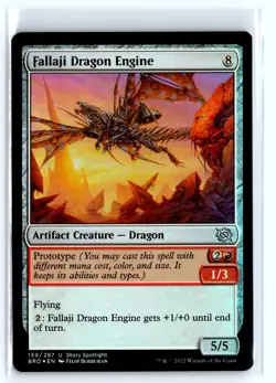 FOIL Fallaji Dragon Engine The Brothers' War - MTG Magic the Gathering Card - Image 1