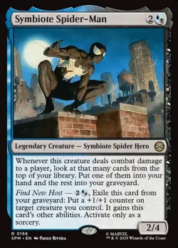 1x - Symbiote Spider-Man - #156 - Marvel's Spider-Man - NM MTG - Image 1