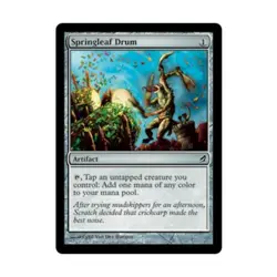 WOTC MtG Lorwyn Springleaf Drum (C) (Foil) EX - Image 1