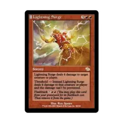 WOTC MtG Judgment Lightning Surge (R) (Foil) Fair - Image 1