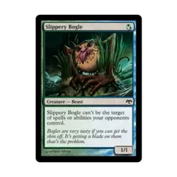 WOTC MtG Eventide Slippery Bogle (C) (Foil) EX - Image 1