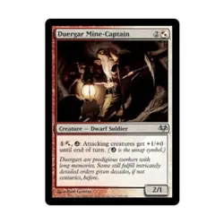 WOTC MtG Eventide Duergar Mine-Captain (U) (Foil) EX - Image 1