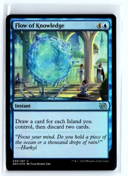 FOIL Flow of Knowledge 49 The Brothers' War - MTG Magic the Gathering Card - Image 1