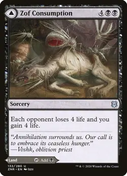 Zof Consumption / Zof Bloodbog 4x FOIL MTG Zendikar Rising Uncommon MINT black - Image 1